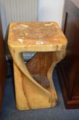 Stool Carved from a Tree Trunk