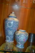 Two Oriental Style Pots