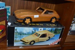 Boxed Wooden Car
