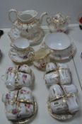Continental Gilt Rimmed Part Tea Set