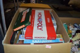 Box of Games and Jigsaw Puzzles