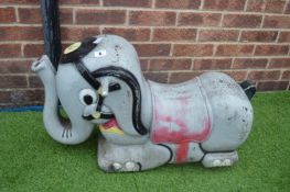 Cast Metal Fair Ride Elephant