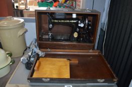 cased Vintage Singer Sewing Machine