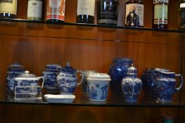 Ringtons Blue & White Teapots, Caddies, Jars, etc.