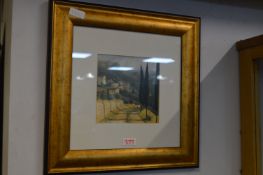 Gilt Framed Print of Tuscany