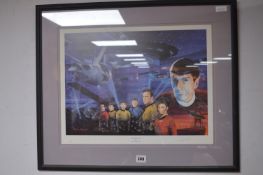 Singed Star Trek Print by Trevor Halswell