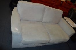 Two Seat Pearl Grey Sofa
