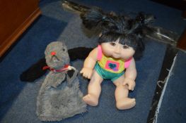 Vintage Sweep Glove Puppet and Cabbage Patch Kid