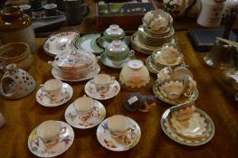 Part Tea Sets; Royal Worcester, Minton, etc.