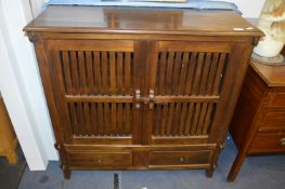 Indonesian Slatted Front Cabinet