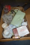 Assorted Items; Handbags, Glassware, etc.