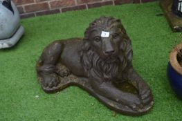 Cast Garden Lion