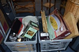 Two Crates of New Kitchenware
