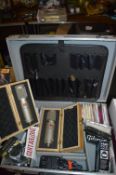 Flight Case Containing Two SE2000 Microphones, Gui