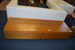 Light Oak Two Drawer Storage Unit