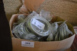 *~17 9mm Silver PVC Con End Hoses