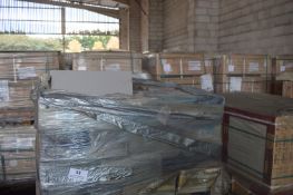 *105 Boxes of 25 assorted Blanco Mate & Perla Mate 10x30cm Ceramic Tiles