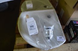 *Small Corner Sink & Plug