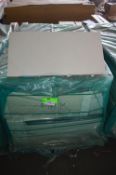 *40 Packs of 30x60cm White Ceramic Tiles