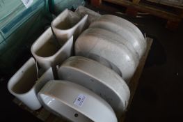 *Four Ideal Standard Playa 500 Basins with Semi Pedestals