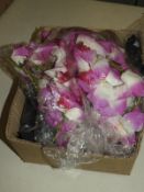 *Box of Assorted Clip-On Artificial Flowers