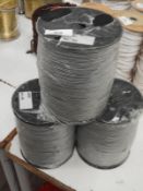 *Three Rolls of Grey/Silver Braided Thread