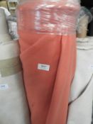 *Roll of Coral Coloured Fabric