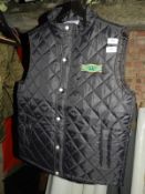 *Two Front Row & Company Quilted Black Gilets