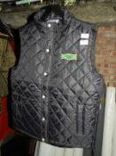 *Two Front Row & Company Quilted Black Gilets