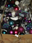 *Box of Christmas Baubles