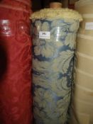*36m Roll of Blue & Gold Upholstery Cloth