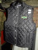 *Two Front Row & Company Quilted Black Gilets