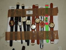 *Ten Assorted Fashion Watches (As Per Photograph)