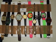 *Ten Assorted Fashion Watches (As Per Photograph)