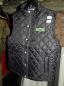 *Two Front Row & Company Quilted Black Gilets
