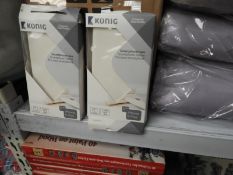 *Six Konig White Faux Leather iPhone Cases