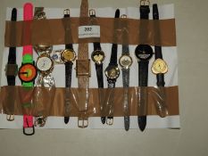 *Ten Assorted Fashion Watches (As Per Photograph)