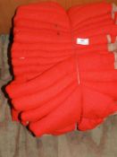 *Ten Red Cloths with Brown Edging