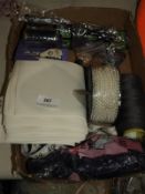 *Box of Mixed Items; Batteries, Tape Measures, Thr