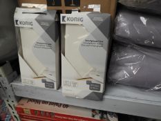 *Six Konig White Faux Leather iPhone Cases