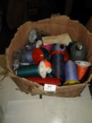 *40 Assorted Cones of Mixed Coloured Threads