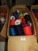 *40 Assorted Cones of Mixed Coloured Threads