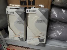 *Six Konig White Faux Leather iPhone Cases