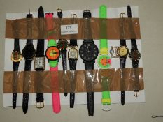 *Ten Assorted Fashion Watches (As Per Photograph)