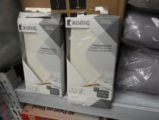 *Six Konig White Faux Leather iPhone Cases