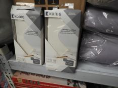 *Six Konig White Faux Leather iPhone Cases