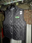 *Two Front Row & Company Quilted Black Gilets