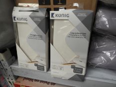*Six Konig White Faux Leather iPhone Cases