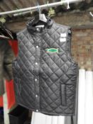 *Two Front Row & Company Quilted Black Gilets