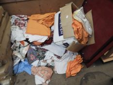 *~250 Assorted Items; Tablecloths, Pillow Cases, F